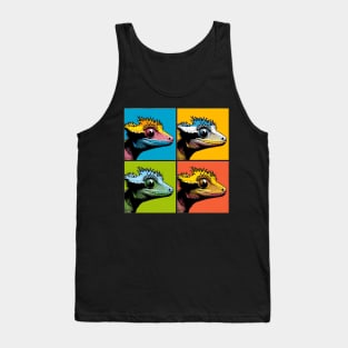 Pop Art Crested Gecko - Cool Lizard Tank Top